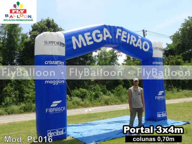 Portal inflável para Mega Feirão de Colchões