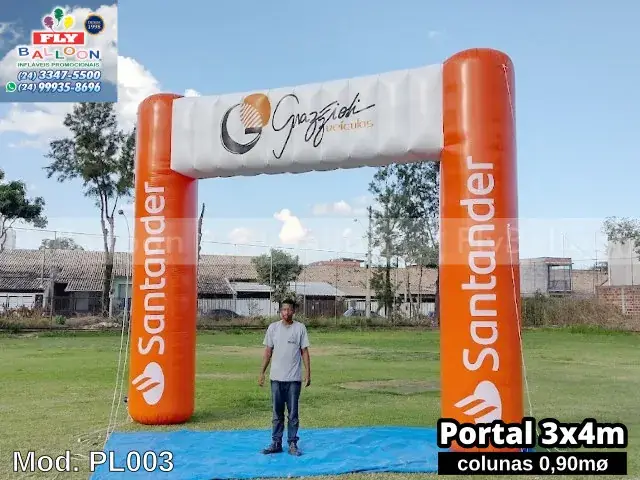 Portal inflável promocional para Grazzioli Veículos