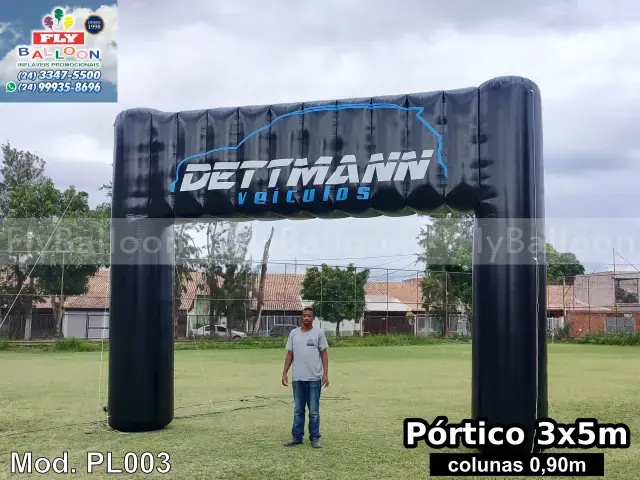 Pórtico inflável promocional para Dettmann Veículos